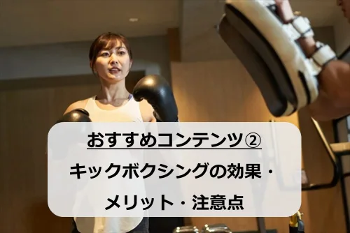 キックボクシングの効果・メリット・注意点の画像