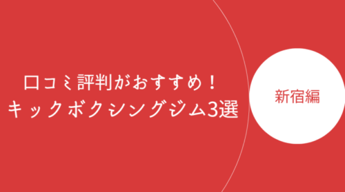 新宿で口コミ評判が良いおすすめのキックボクシングジム・ボクササイズスタジオ3選！