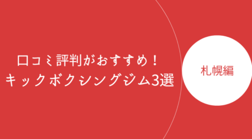 札幌で口コミ評判が良いおすすめのキックボクシングジム・ボクササイズスタジオ3選！