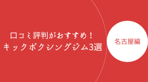 名古屋で口コミ評判が良いおすすめのキックボクシングジム・ボクササイズスタジオ3選！