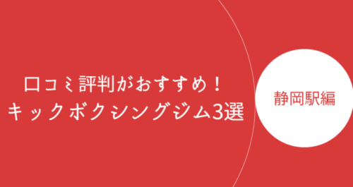 静岡駅周辺で人気のキックボクシングジム・ボクササイズスタジオ6選