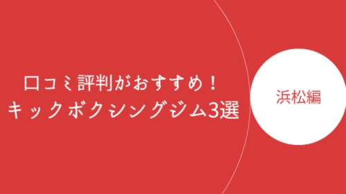 浜松で口コミ評判が良いおすすめのキックボクシングジム・ボクササイズスタジオ3選！