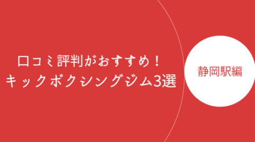 静岡駅で口コミ評判が良いおすすめのキックボクシングジム・ボクササイズスタジオ3選！