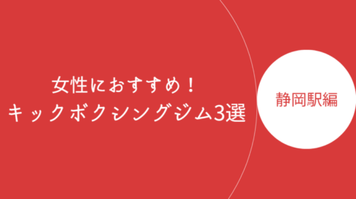 静岡駅で女性におすすめのキックボクシングジム・ボクササイズスタジオ3選！