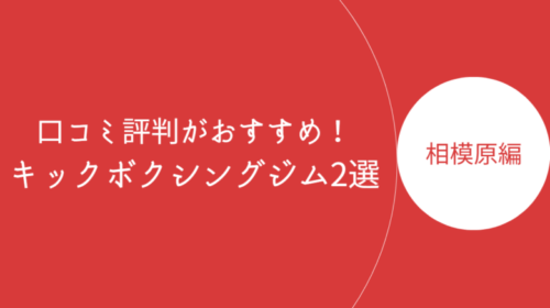 相模原で口コミ評判が良いおすすめのキックボクシングジム・ボクササイズスタジオ2選！