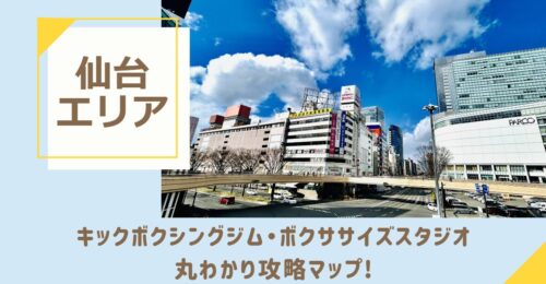 仙台のキックボクシングジム・ボクササイズスタジオ丸わかり攻略マップ！