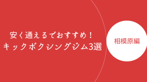 相模原で安く通えるキックボクシングジム・ボクササイズスタジオ3選！