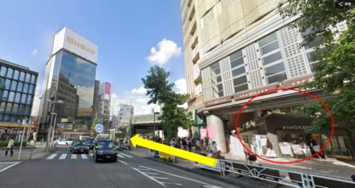 b-monster恵比寿スタジオまで恵比寿駅前より徒歩での道のり①