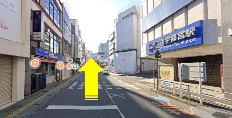 GRACE FIGHT CLUB宇都宮店へのアクセスマップ1