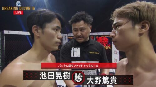 池田晃樹VS大野篤貴の画像