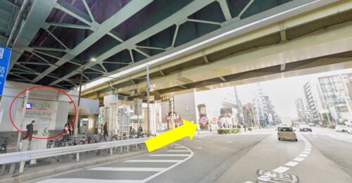 修斗ジム大阪に駅から徒歩で行くまでの流れ①