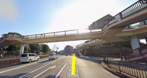 REX GYMに駅から徒歩で行くまでの流れ②