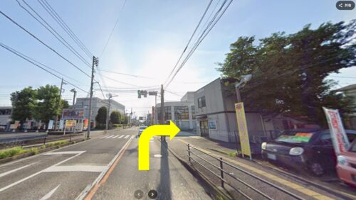 REX GYMに駅から徒歩で行くまでの流れ③